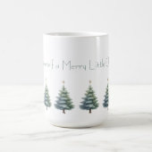 Christmas Trees with Personalized Message Mug (Centre)