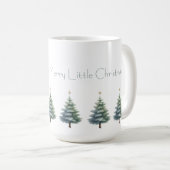 Christmas Trees with Personalized Message Mug (Devant droit)