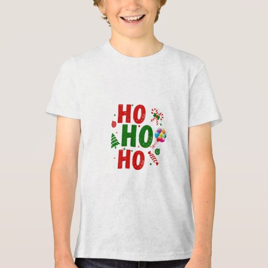 christmas Tri-Blend shirt (Voorkant)