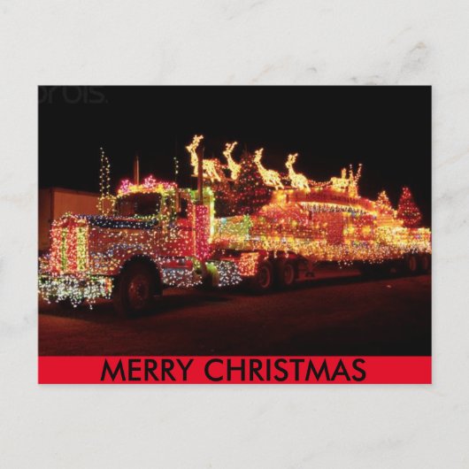 Christmas Truck Briefkaart (Voorkant)