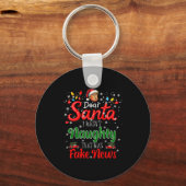 Christmas Trump Dear Santa Fake News Funny Xmas Me Sleutelhanger (Voorkant)