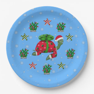 Christmas Turtle Paper Bord
