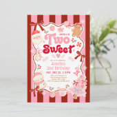 Christmas Two Sweet 2nd Birthday Invitation (Debout devant)