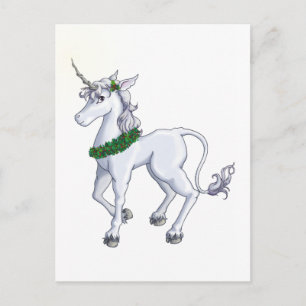 Christmas Unicorn Feestdagenkaart
