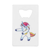 Christmas Unicorn Kredietkaart Flessenopener (Voorkant)