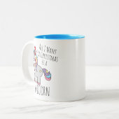 Christmas Unicorn Mug (Devant gauche)