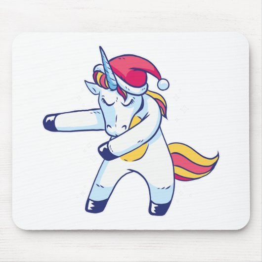 Christmas Unicorn Muismat (Voorkant)