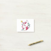 Christmas Unicorn Post-it® Notes (Op bureau)