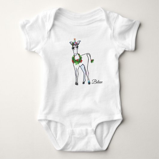 Christmas Unicorn Romper (Voorkant)