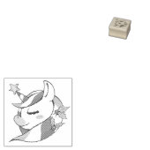 Christmas Unicorn Rubberstempel (Gestempeld)