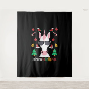 Christmas Unicorn Wandkleed