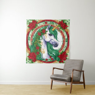 Christmas Unicorn Wandkleed