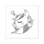 Christmas Unicorn Zelfinktende Stempel (Design)