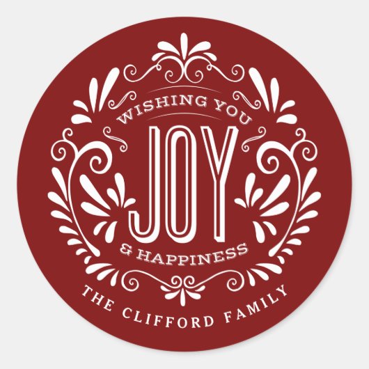 CHRISTMAS VACANCES ART ART ORNAMENT STICKERS (Devant)