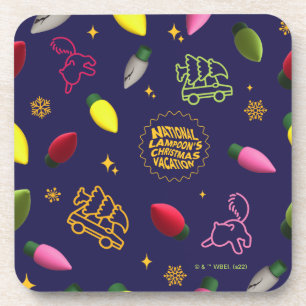 Christmas Vacation Holiday Pattern Bier Onderzetter