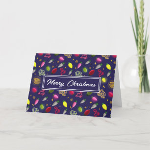 Christmas Vacation Holiday Pattern Feestdagen Kaart