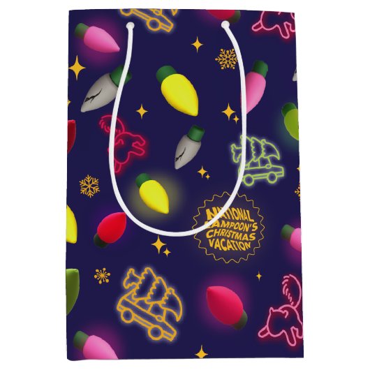 Christmas Vacation | Holiday Pattern Medium Cadeauzakje (Voorkant)