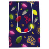 Christmas Vacation | Holiday Pattern Medium Cadeauzakje (Achterkant)