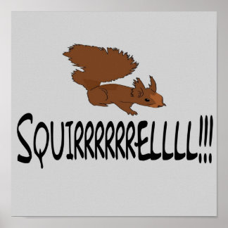 Christmas Vacation Quote Squirrel Poster