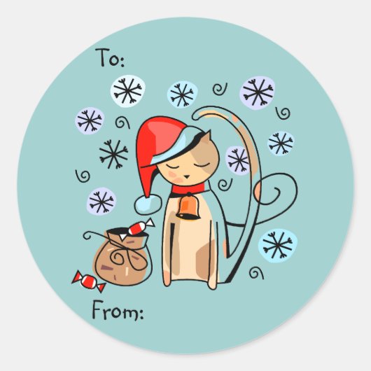 Christmas | Vakantiestische Labels (Voorkant)