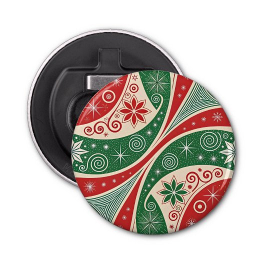 Christmas Vibes Button Flesopener (Voorkant)