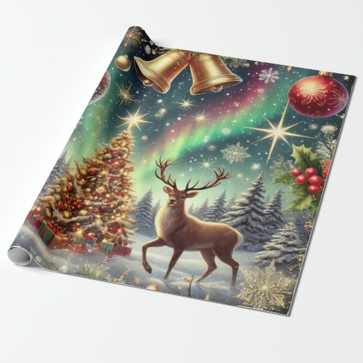 Christmas Vibes Design Style 3 Cadeaupapier (Uitgerold)