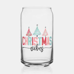Christmas Vibes - Feestelijke boom ontwerp Blikvorm Glas
