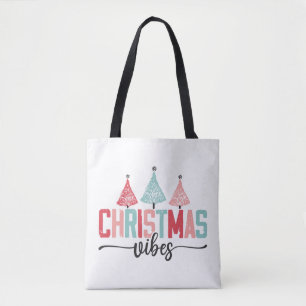 Christmas Vibes - Feestelijke boom ontwerp Draagtas
