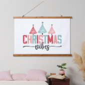 Christmas Vibes - Feestelijke boom ontwerp Hangend Wandkleed (Slaapkamer)