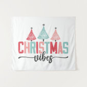 Christmas Vibes - Feestelijke boom ontwerp Wandkleed (Voorkant (horizontaal))
