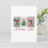 Christmas Vibes Festive Holiday Design Kaart (Staand voorkant)