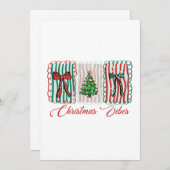 Christmas Vibes Festive Holiday Design Kaart (Voorkant / Achterkant)