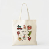 Christmas Vibes Holiday Sticker Pack Tote Bag (Voorkant)