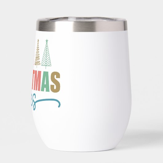 Christmas Vibes - Kleurrijke Vakantiebomen Ontwerp (Achterkant)