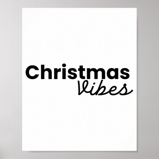 Christmas Vibes Modern Minimalist Trendy Styli Shi Poster (Voorkant)