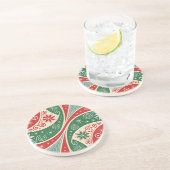 Christmas Vibes Zandsteen Onderzetter (Zijkant)
