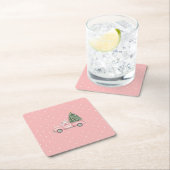 Christmas Vierkante Kartonnen Onderzetter (Insitu)