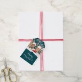 Christmas Village Custom Gift Tag Cadeaulabel (Met Touw)