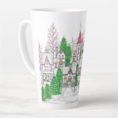 Christmas Village Large Latte Mug (Angle gauche)