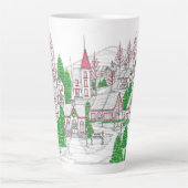 Christmas Village Large Latte Mug (Devant)