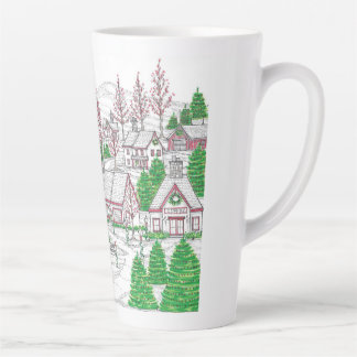 Christmas Village Large Latte Mug