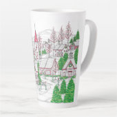 Christmas Village Large Latte Mug Latte Mok (Rechterhoek)