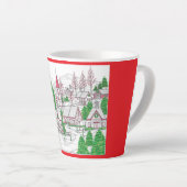 Christmas Village Small Latte Mug (Angle droit)