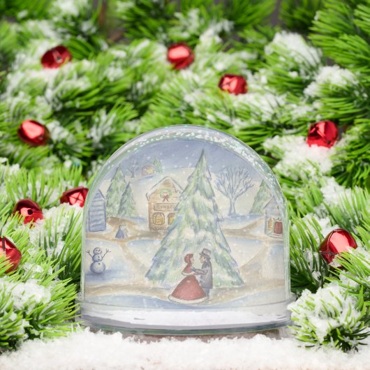 Christmas Village Snow Globe (Noël)