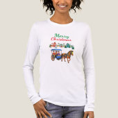 Christmas village Tri-Blend shirt (Voorkant volledig)