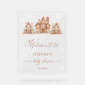 Christmas Village Winter Baby Shower Welcome (Recto)