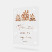 Christmas Village Winter Baby Shower Welcome (Angle)