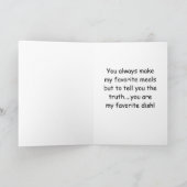 CHRISTMAS VOOR MIJN FAV COOK / DISH FEESTDAGEN KAART (Binnen)