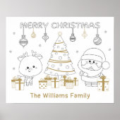 Christmas Wall Art DYI Custom Name Fun Poster (Devant)