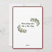 Christmas Watercolor Flat Holiday Card Feestdagenkaart (Achterkant)